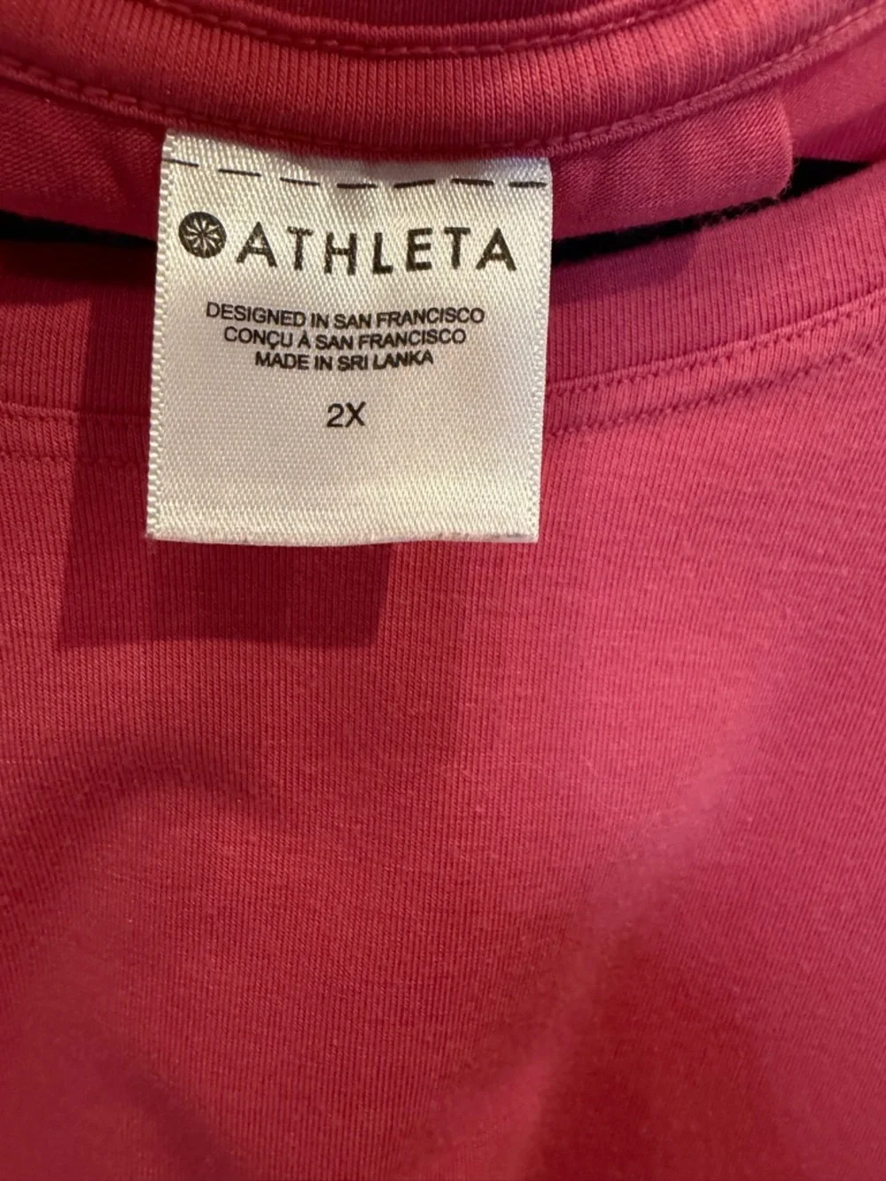 Athleta Draped Short Sleeve Tee in Rose - Picture 3 of 3